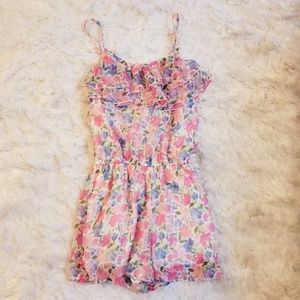 [NWOT] Abercrombie Kids Floral Romper (Size:13/14)